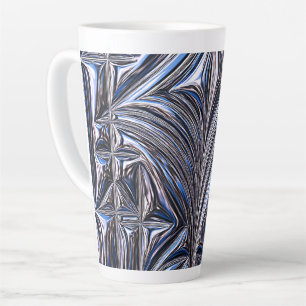 Irisierendes Chrome-Fließmuster Milchtasse