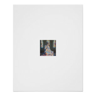 Irisierendes Glas-Buddha-Meditationsposter Poster