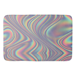 Irisierendes Holografisches Wirbel-Textur Badematte