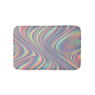 Irisierendes Holografisches Wirbel-Textur Badematte