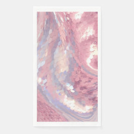 Irisierendes Rosa und Lila Pailletten Serviette