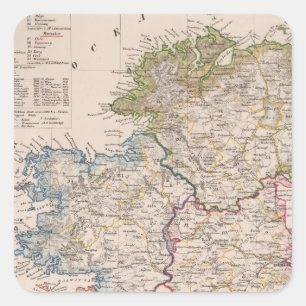 Irland 5 quadratischer aufkleber