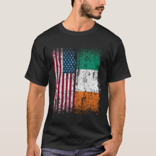 Irland American Flag American Geboren Irish Herita T-Shirt