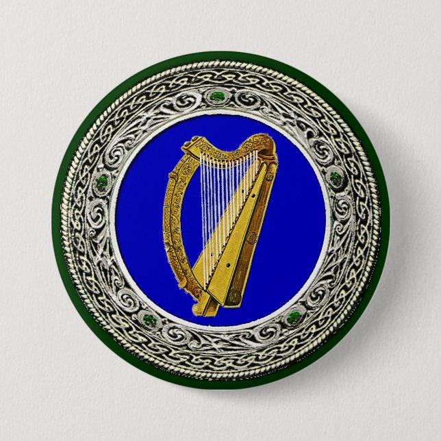 Irland-Arme Button (Vorderseite)
