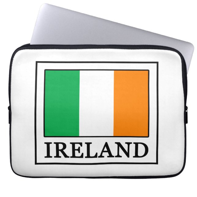 Irland Ärmel Laptopschutzhülle (Vorderseite)