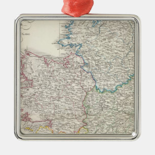 Irland-Atlaskarte Ornament Aus Metall