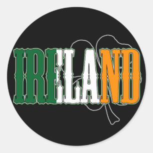 Irland-Aufkleber Runder Aufkleber