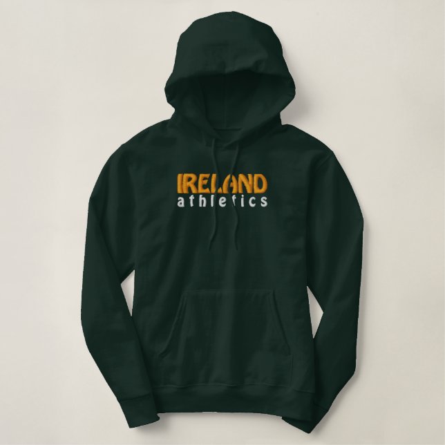 Irland Bestickter Hoodie (Design vorne)