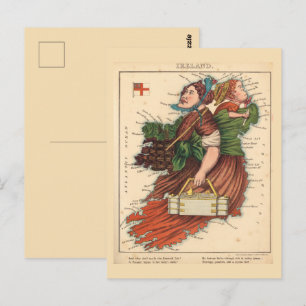 Irland Bildkarten Vintage Postkarte