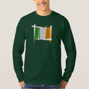 Irland-Bürsten-Flagge T-Shirt