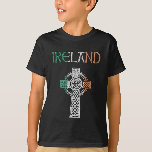 Irland Celtic Cross T-Shirt (Vorderseite)