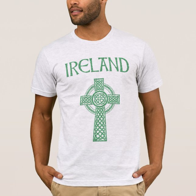 Irland Celtic Cross T-Shirt (Vorderseite)
