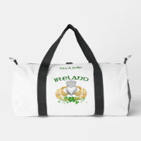 Irland Claddagh Ring & Kleeblatts Personalisiert