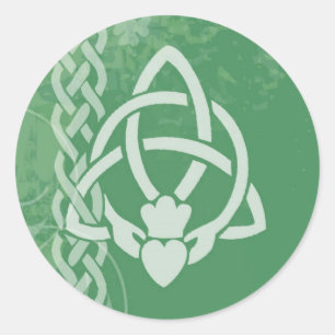 Irland Claddagh Runder Aufkleber