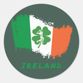 Irland Cricket Runder Aufkleber