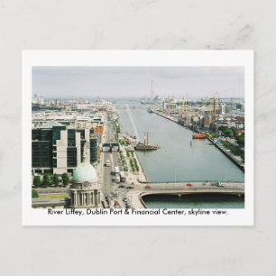 Irland, Dublin Port & Financial Centre Skyline Postkarte