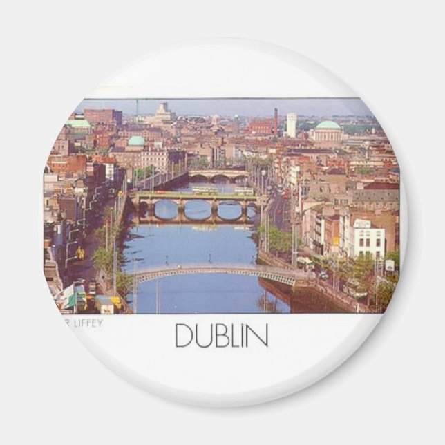 Irland Dublin River Liffey (St.K.) Magnet (Vorne)