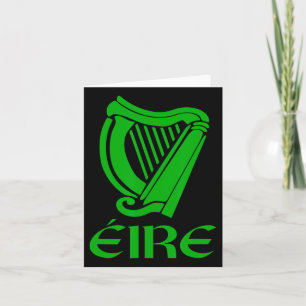 Irland Eire Eireann Irischer Stolz Gälischer Harp  Karte