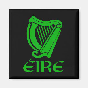 Irland Eire Eireann Irish Pride Gaelic Harp St Pa Magnet