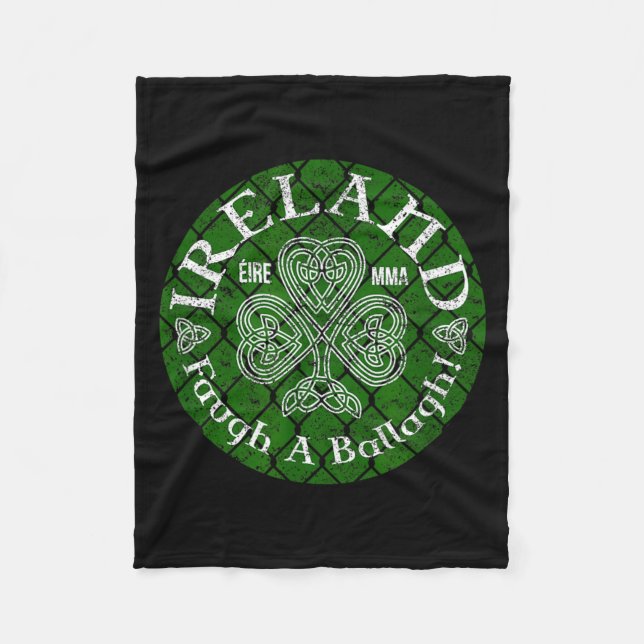 Irland Éire MMA Faugh a Ballagh Fleecedecke (Vorderseite)