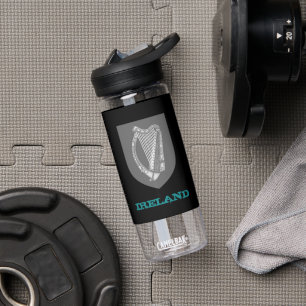 Irland Fitness & irisches Wappen / Fahne Trinkflasche