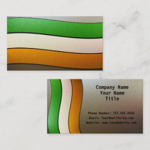 Irland Flag Colors Chrome von Shirley Taylor Visitenkarte