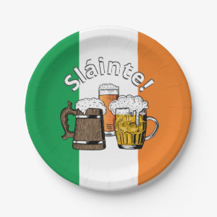 IRLAND FLAG Great Irish Beer Pappteller