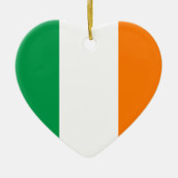 Irland Flag Heart Ornament