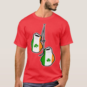 Irland Flag Kleeblatt Irische Boxhandschuhe T-Shirt