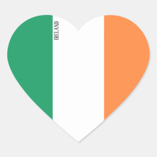 Irland Flag Splendid Patriotic Herz-Aufkleber