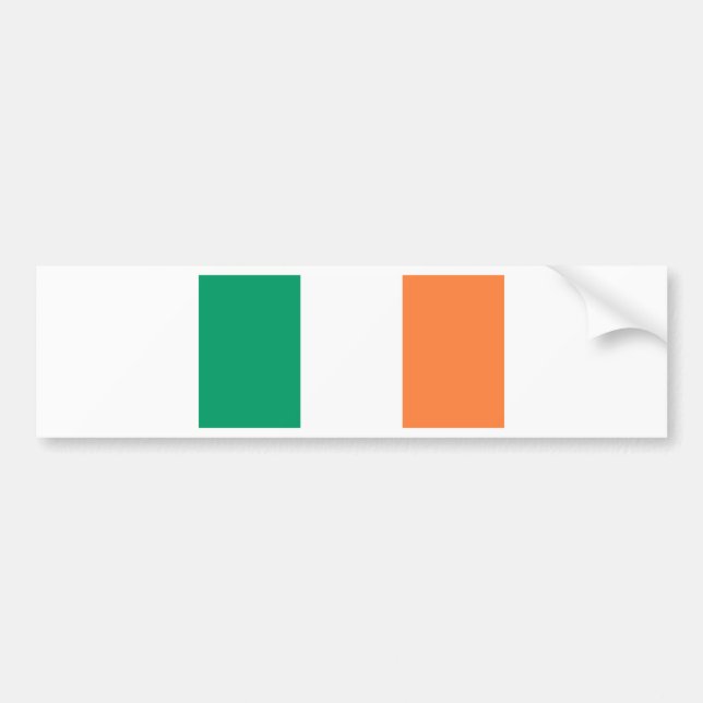 Irland-Flagge Autoaufkleber (Vorne)