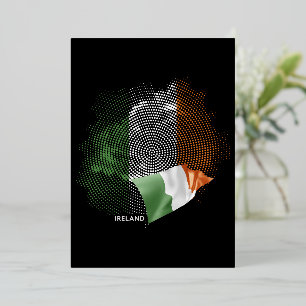 Irland-Flagge Folieneinladung