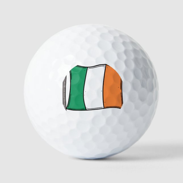Irland, Flagge, Golfball ⛳ (Vorderseite)