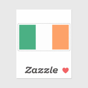 Irland-Flagge individuell zugeschnitten Aufkleber