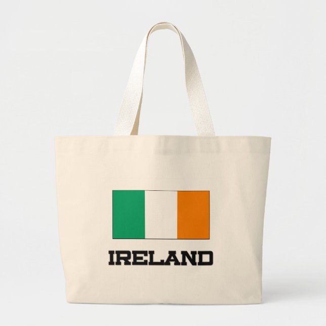 Irland-Flagge Jumbo Stoffbeutel (Vorne)