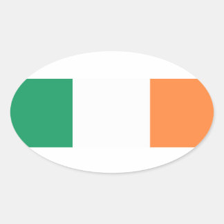 Irland Flagge Ovaler Aufkleber