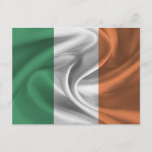 Irland-Flagge Postkarte