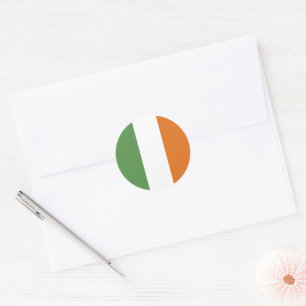 Irland-Flagge Runder Aufkleber
