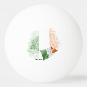 Irland-Flagge Tischtennisball