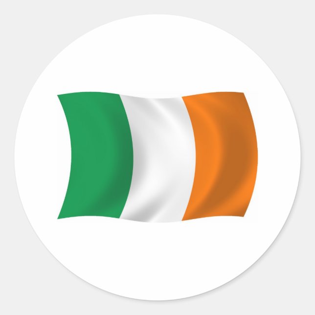 Irland Flaggen Aufkleber (Vorderseite)