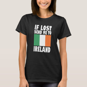 Irland-Flaggen-Design Wenn verloren, schicken Sie T-Shirt
