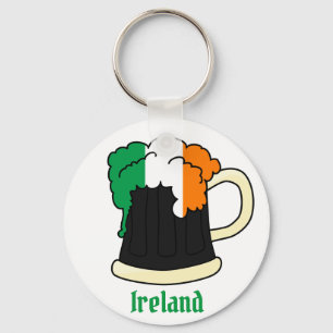 Irland-Flaggen-Guinness-Bier Schlüsselanhänger