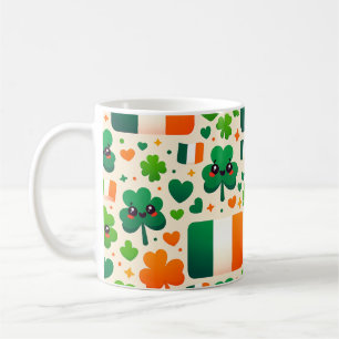 Irland Flaggen Irish Kleeblatt Celtic St Patricks Kaffeetasse