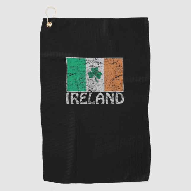 Irland Flaggen Irland irische Flaggen für Männer u Golfhandtuch (Vorderseite)
