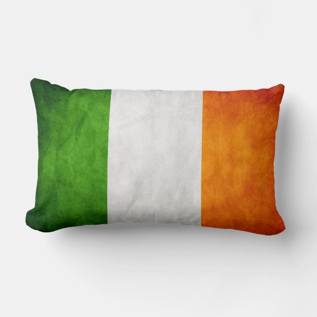 Irland-Flaggen-Kissen Lendenkissen (Vorderseite)