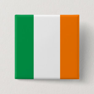 Irland-Flaggen-Knopf Button