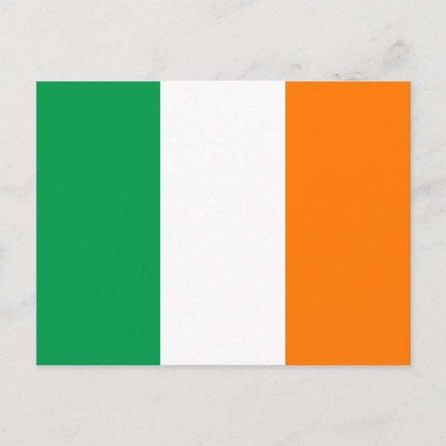 Irland-Flaggen-Postkarte Postkarte (Vorderseite)
