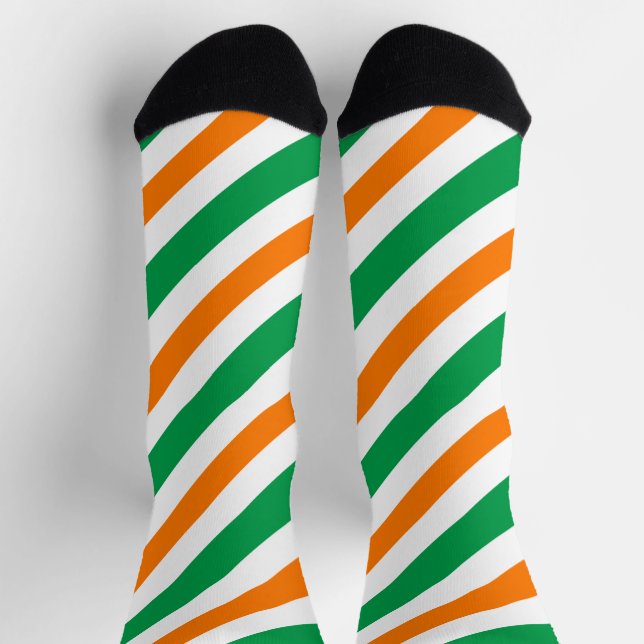 Irland-Flaggenmuster Socken (Oben)