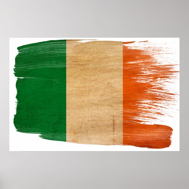 Irland Flaggenposter Poster (Vorne)