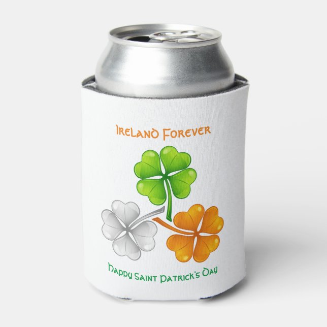 Irland Forever Lucky Kleeblatt Dosenkühler (Kanne Vorderseite)